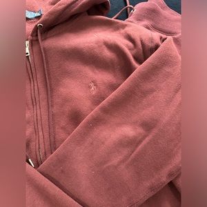 Maroon polo jogger set